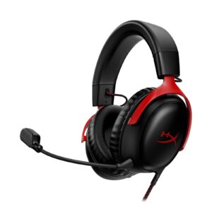 HyperX Cloud III Gaming Headset (Black-Red)
