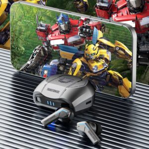 TRANSFORMERS TF-T06 TWS Earbuds - Silver - Image 3