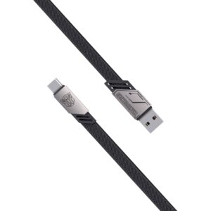 TRANSFORMERS TF-A08 A-C Fast Charging Braided Cable - Gray - Image 2