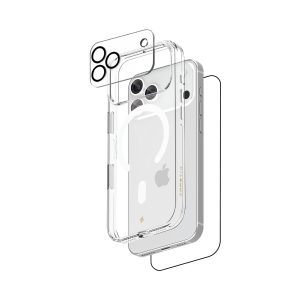 Ultraguard 3 in 1 Magnetic Bundle for iPhone 17 Pro  (Magnetic Clear Case + Glass + Free Clear Camera Glass)