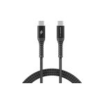 Smartix iConnect 60W USB-C to USB-C Fast Charge Braided Cable (1m, Black)