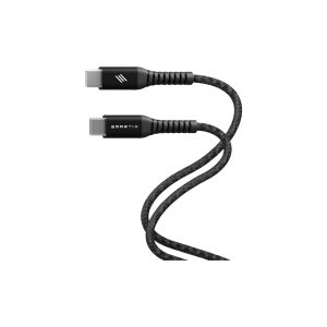 Smartix iConnect 60W USB-C to USB-C Fast Charge Braided Cable (1m, Black) - Image 2