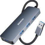 BENFEI USB 3.0 Hub 4-Port Ultra-Slim Expander (5Gbps, Aluminum Alloy)