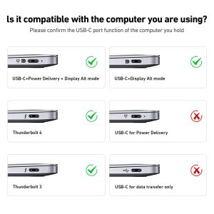 BENFEI USB-C to HDMI Cable 4K@60Hz Aluminum Shell Nylon Braided (3 Feet, Grey) - Image 6