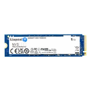 Kingston NV3 NVMe PCIe 4.0 Internal SSD 1TB M.2 2280 - SNV3S/1000G