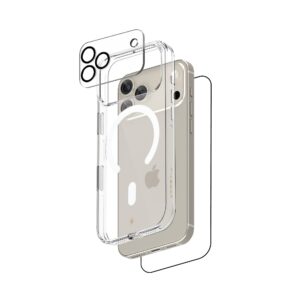 Ultraguard 3 in 1 Magnetic Bundle for iPhone 17 Pro Max (Magnetic Clear Case + Glass + Free Clear Camera Glass) - Image 5
