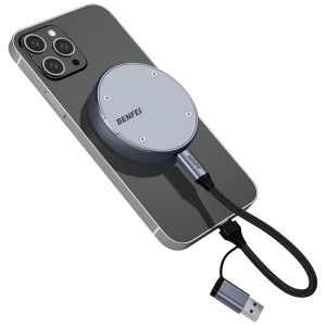 BENFEI Magnetic M.2 NVMe SSD Enclosure (10Gbps, MagSafe Compatible, Up to 2TB)