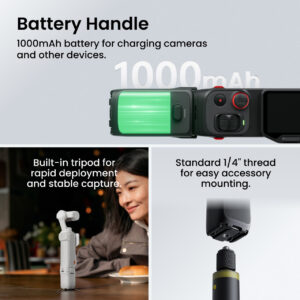 Insta360 Luna Ultra 8K Dual-Lens Gimbal Camera Creator Bundle - Cosmic Black - Image 3