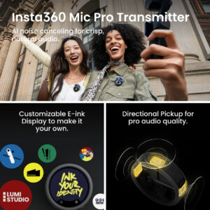 Insta360 Luna Ultra 8K Dual-Lens Gimbal Camera Creator Bundle - Cosmic Black - Image 4